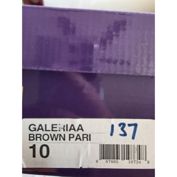 Madden Girl Galeriaa Brown Pari Gray Faux Leather Lace-Up Boots Plaid Lining 10M - Picture 3 of 9